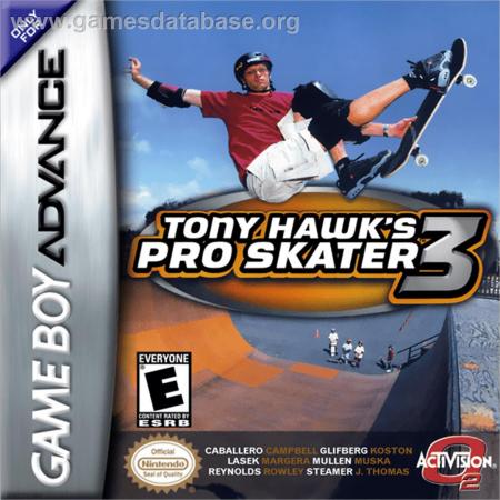 Cover Tony Hawk's Pro Skater 3 for Game Boy Advance